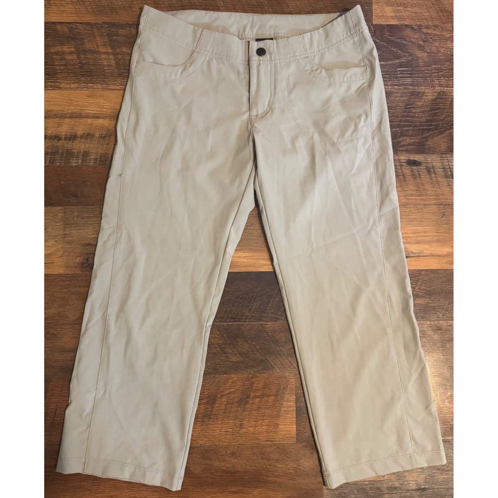 Patagonia Khaki Cream Cropped Capri Stretchy Pants Length 30"